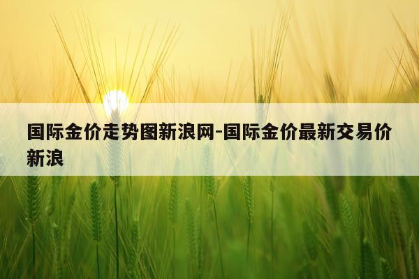 国际金价走势图新浪网-国际金价最新交易价新浪