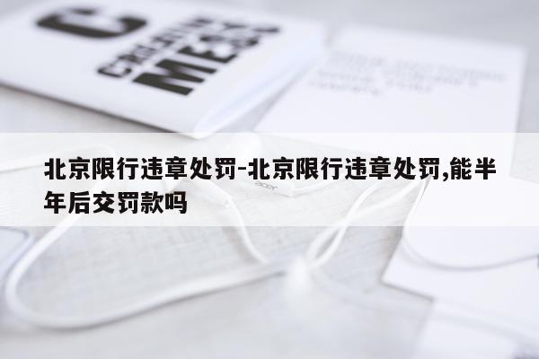 北京限行违章处罚-北京限行违章处罚,能半年后交罚款吗