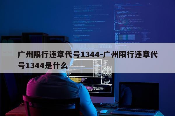 广州限行违章代号1344-广州限行违章代号1344是什么