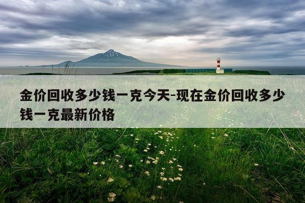 金价回收多少钱一克今天-现在金价回收多少钱一克最新价格
