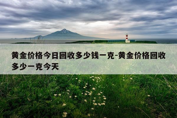 黄金价格今日回收多少钱一克-黄金价格回收多少一克今天