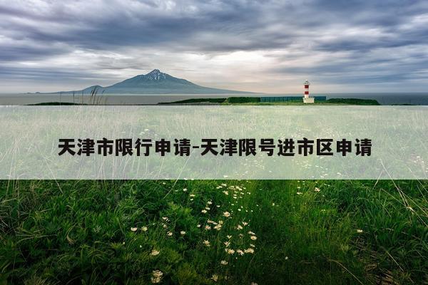 天津市限行申请-天津限号进市区申请