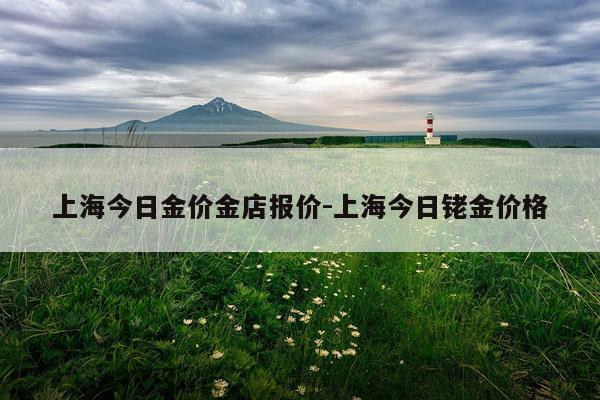 上海今日金价金店报价-上海今日铑金价格