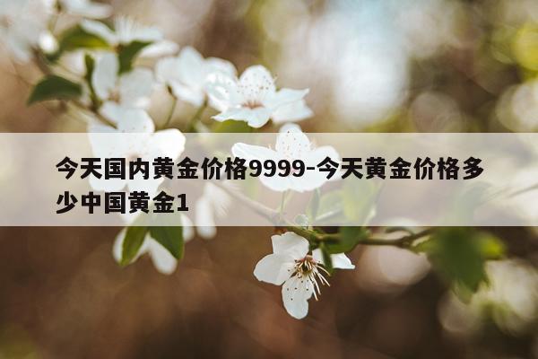 今天国内黄金价格9999-今天黄金价格多少中国黄金1